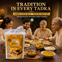 Hing Powder | Strong Compounded Asafoetida | No Preservatives | Press-Lock Pouch