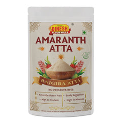 Dinesh Flour Mills Amaranth Atta packaging on a white background