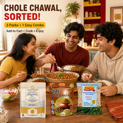 Chole Chawal Cooking Combo 1.6kg | Basmati Rice, Kabuli Chana & Chana Masala