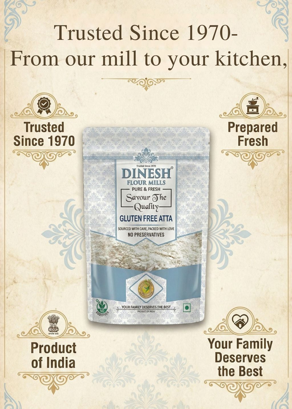 Dinesh Gluten Free Atta Highlights