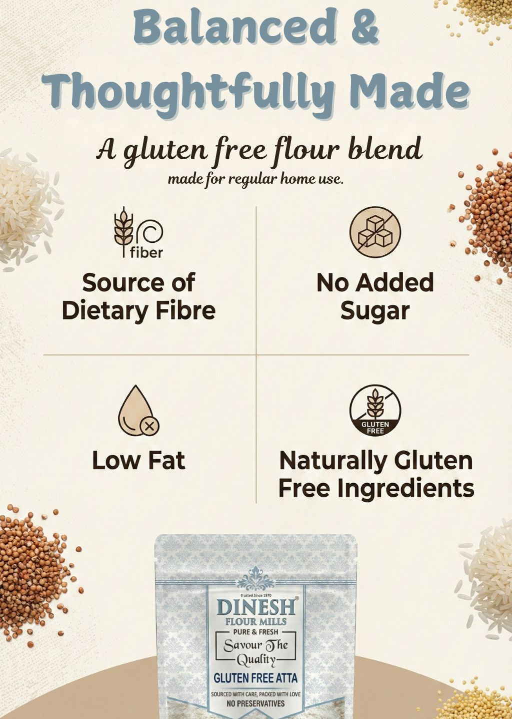 Gluten Free Atta Benefits