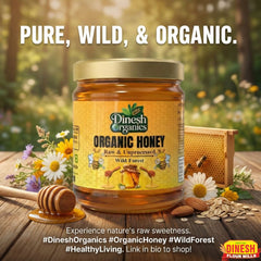 Organic Honey | Raw & Unprocessed | Wild Forest Honey | No Preservatives