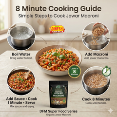 Organic Jowar Macroni | 8-Min Ready Millet Pasta for Students | Dinesh Organics