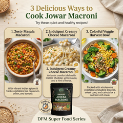 Organic Jowar Macroni | 8-Min Ready Millet Pasta for Students | Dinesh Organics