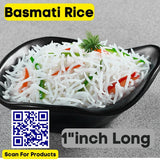 Long Grain BASMATI RICE- 1 inch Long