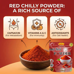 Red Chilli Powder (Lal Mirch) Freshly Grinded | No Preservatives | Dinesh Flour Mills