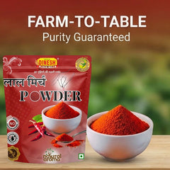 Red Chilli Powder (Lal Mirch) Freshly Grinded | No Preservatives | Dinesh Flour Mills
