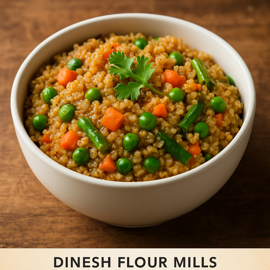 Healthy Daliya Recipe using Dinesh Flour Mills Whole Wheat Daliya