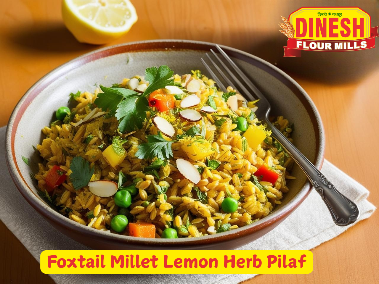 Foxtail Millet Lemon Herb Pilaf