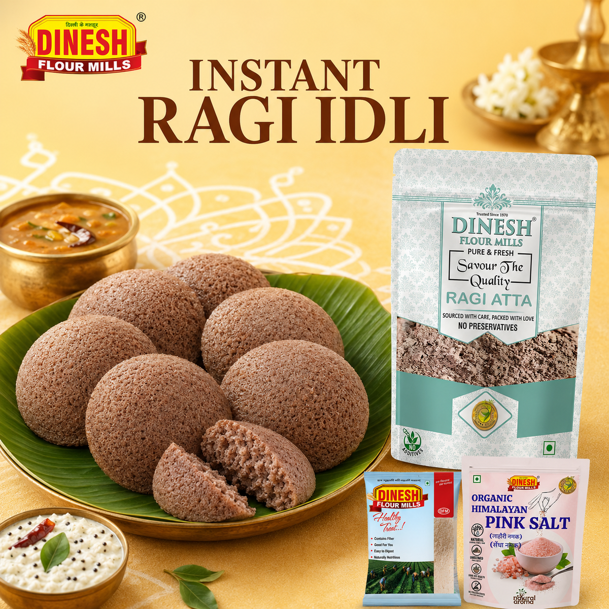 Instant Ragi Idli