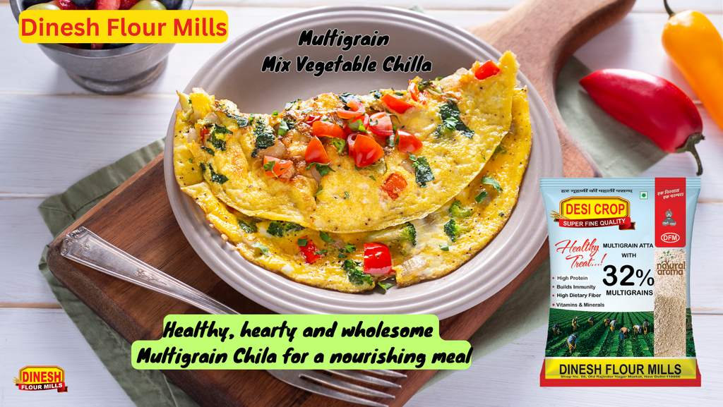 Mix Vegetable Chilla with Multigrains