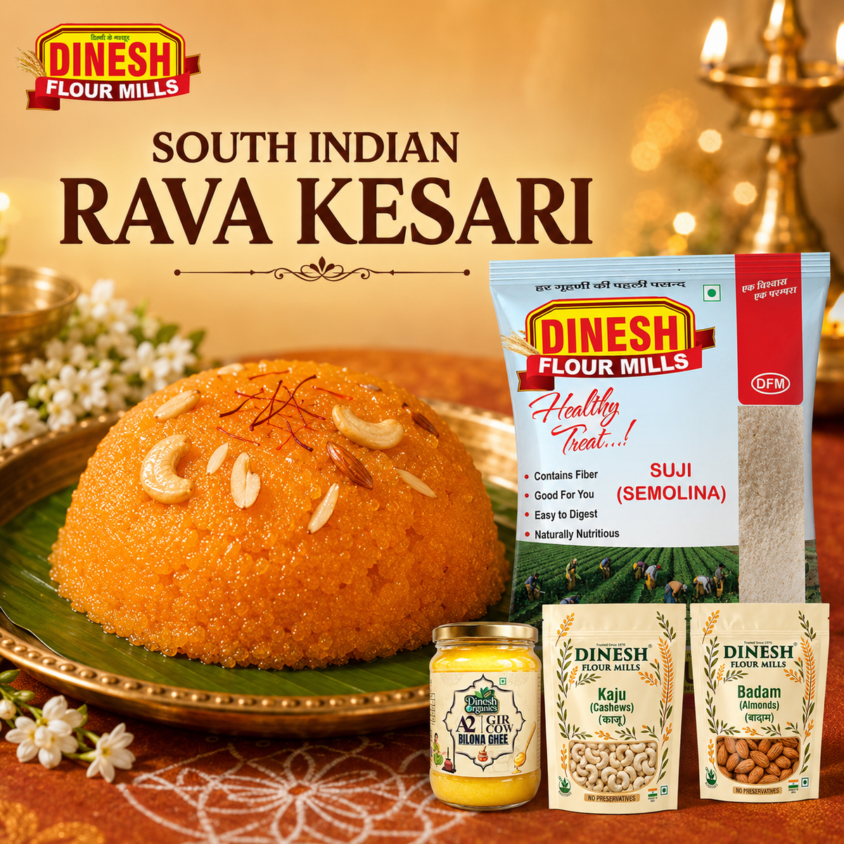 South Indian Rava Kesari