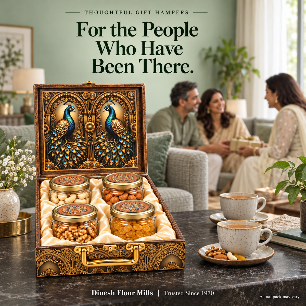 thoughtful gift hampers, anniversary dry fruit gifts, housewarming gift hampers, gifts for hosts, client appreciation gifts, premium dry fruit boxes, Dinesh Flour Mills gift hampers