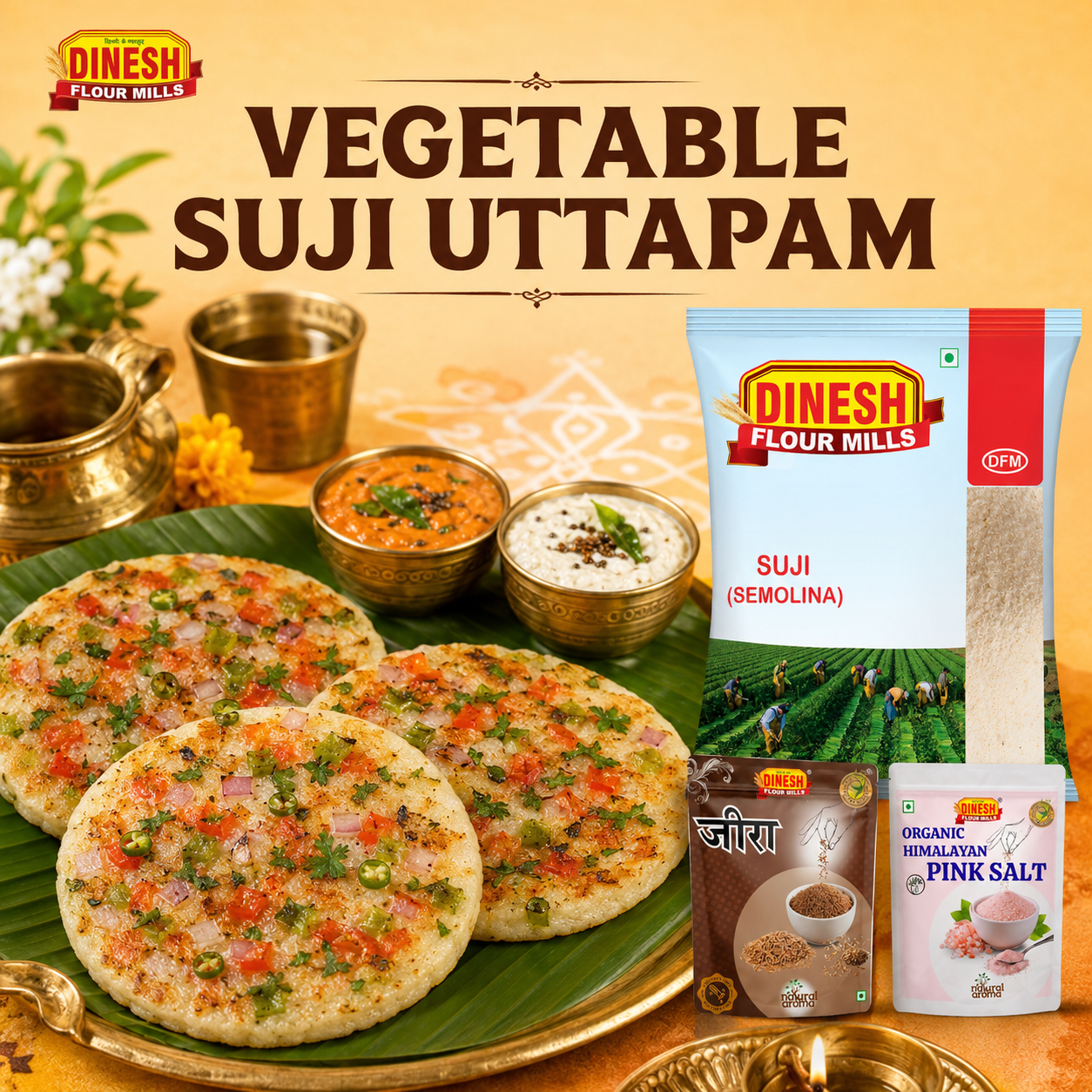 vegetable suji uttapam