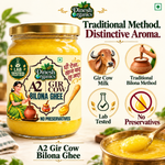 A2 Gir Cow Bilona Ghee | Lab Tested | No Preservatives| Traditional Desi Ghee | Dinesh Flour Mills