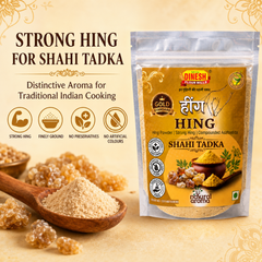 Hing Powder | Strong Compounded Asafoetida | No Preservatives | Press-Lock Pouch