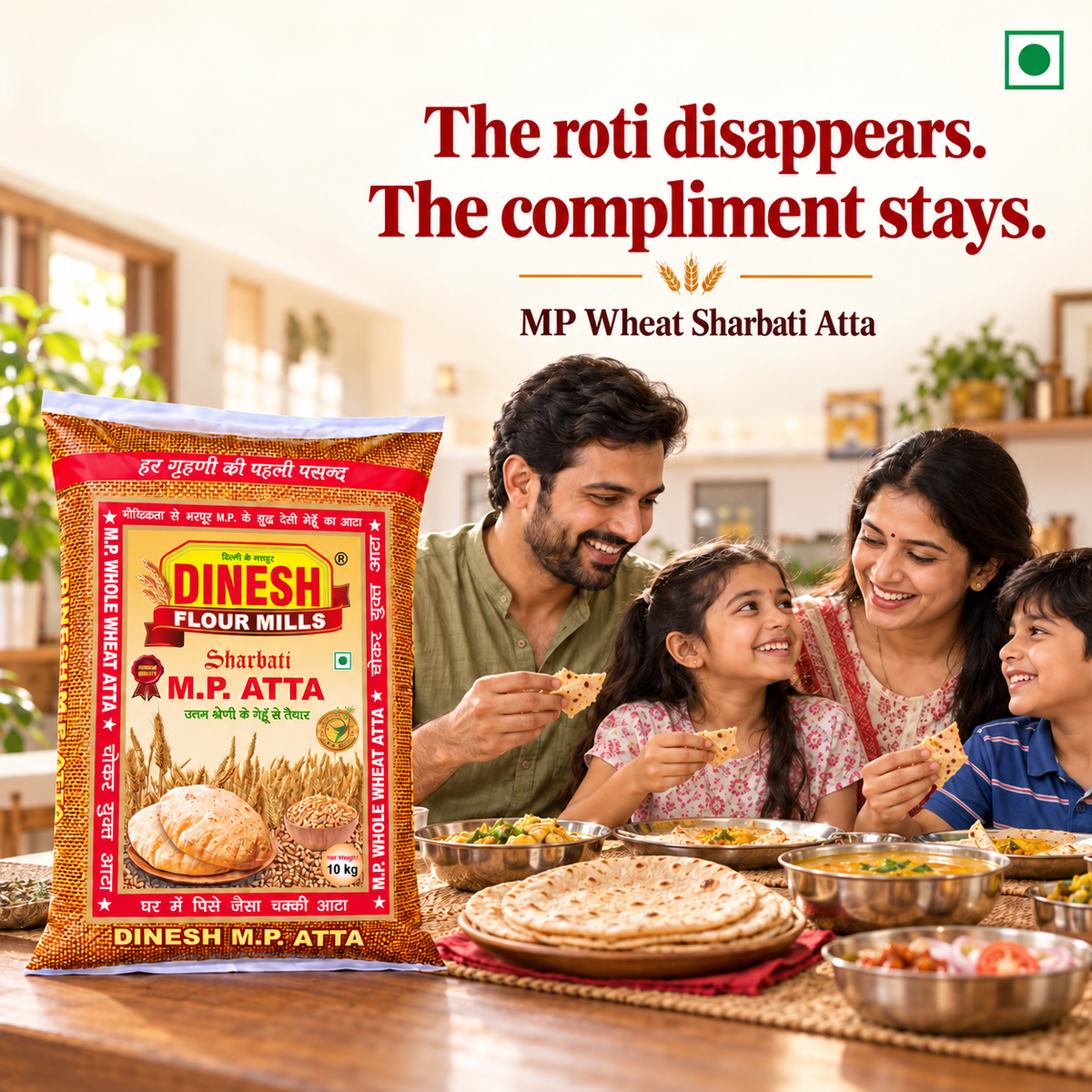 M.P. Wheat Sharbati Premium Atta -5Kg
