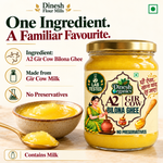 A2 Gir Cow Bilona Ghee | Lab Tested | No Preservatives| Traditional Desi Ghee | Dinesh Flour Mills