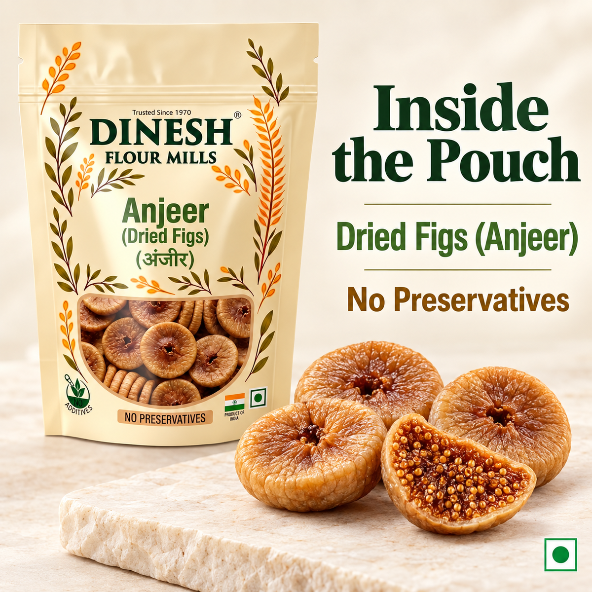 Anjeer (Dried Figs / अंजीर) | No Preservatives | Dinesh Flour Mills