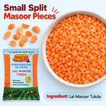 Lal Masoor Tukda Dal (Split Red Lentils) | Unpolished | No Preservatives