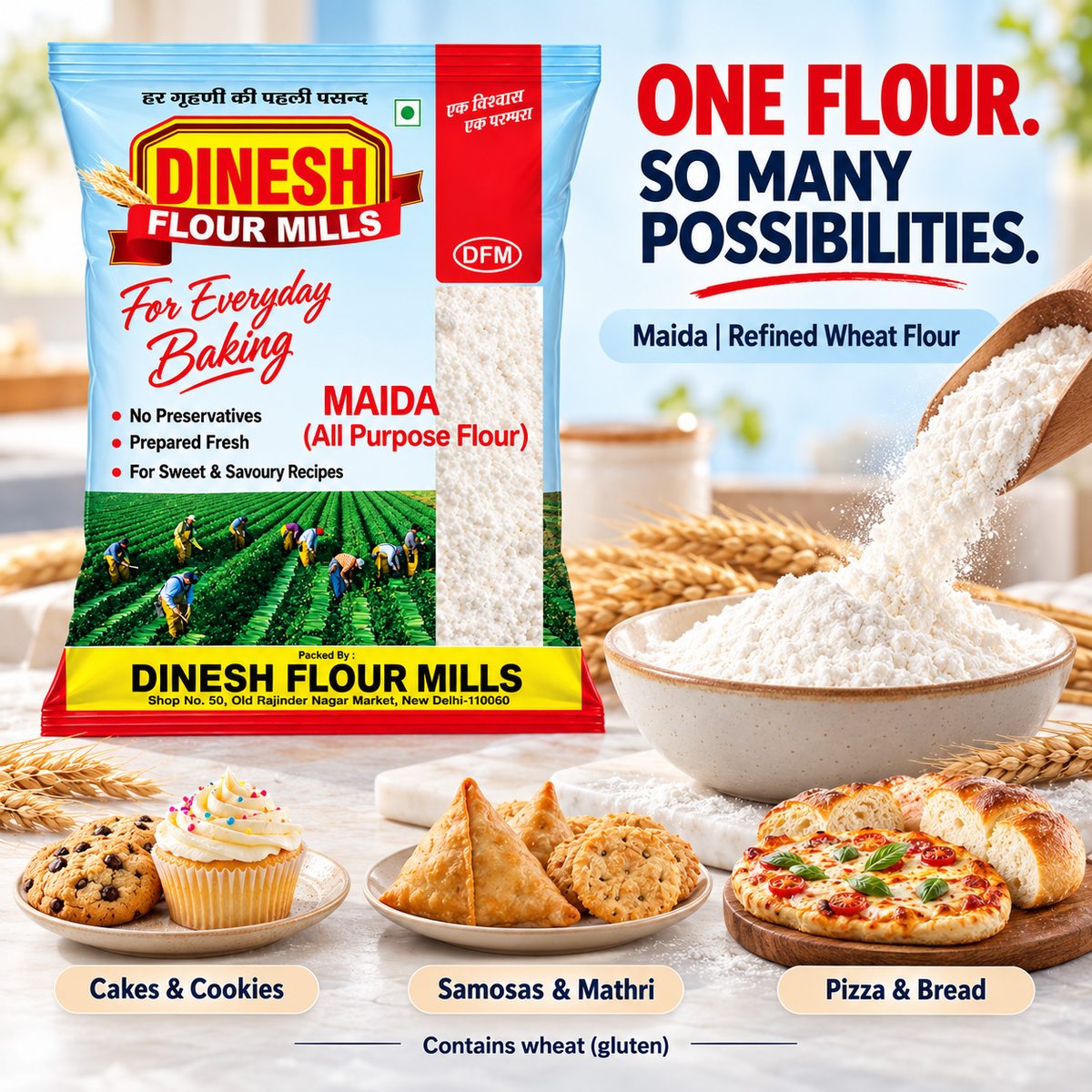 Maida (All Purpose Flour) | Prepared Fresh | No Preservatives