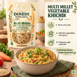 Multi Millets Mix - Kodo, Proso, Little, Barnyard, Foxtail & Browntop Millet (6 Rich Millets in one Pack)