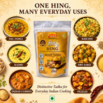 Hing Powder | Strong Compounded Asafoetida | No Preservatives | Press-Lock Pouch