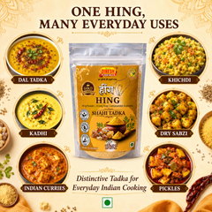Hing Powder | Strong Compounded Asafoetida | No Preservatives | Press-Lock Pouch