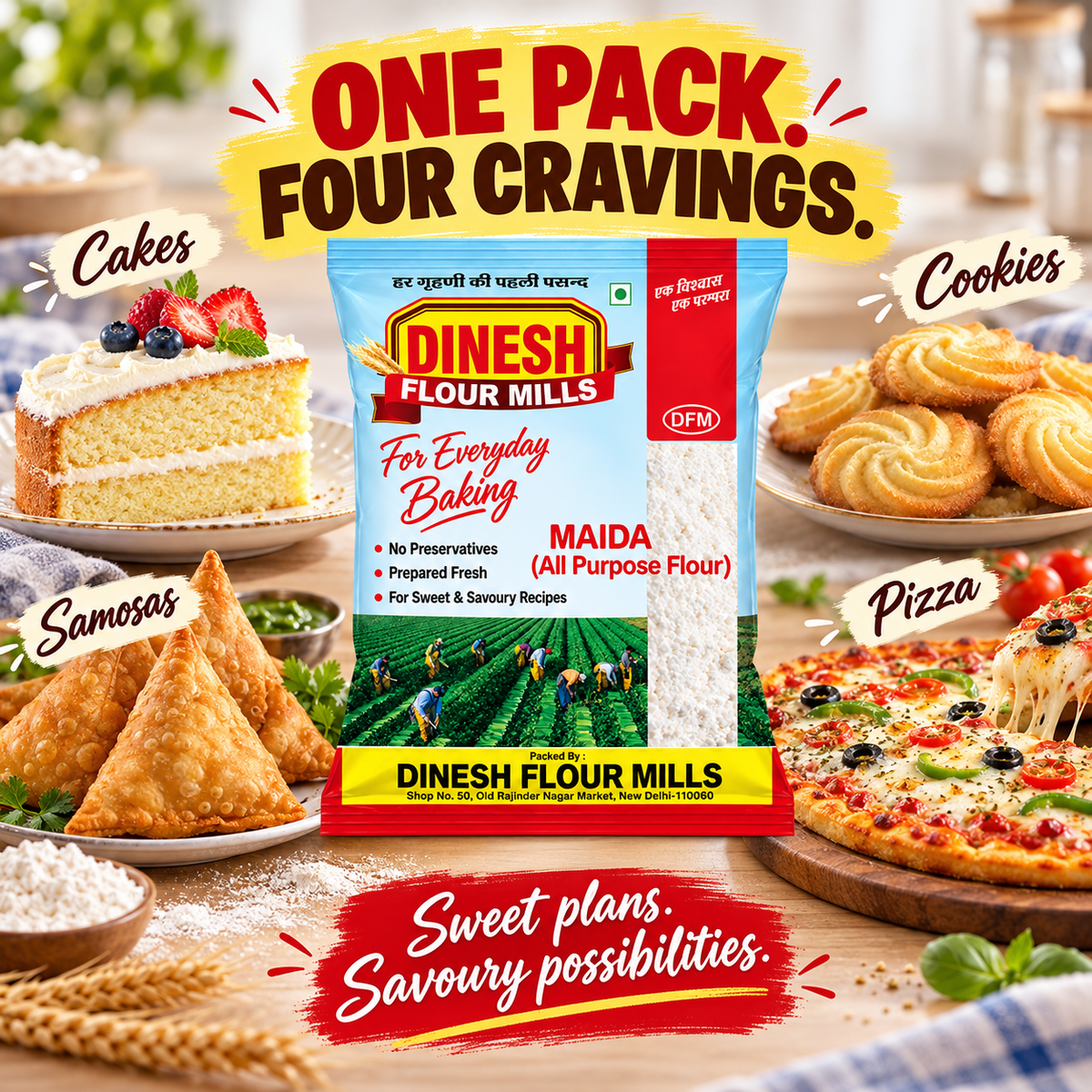 Maida (All Purpose Flour) | Prepared Fresh | No Preservatives
