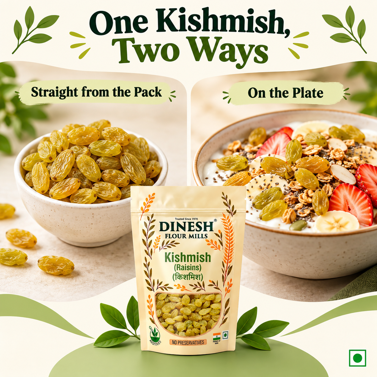 Kishmish (Golden Raisins) | No Preservatives