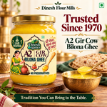 A2 Gir Cow Bilona Ghee | Lab Tested | No Preservatives| Traditional Desi Ghee | Dinesh Flour Mills