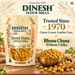 Bhuna Chana (Without Chilka) | Roasted Gram Without Skin | No Preservatives