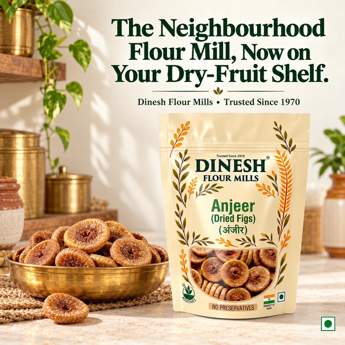 Anjeer (Dried Figs / अंजीर) | No Preservatives | Dinesh Flour Mills