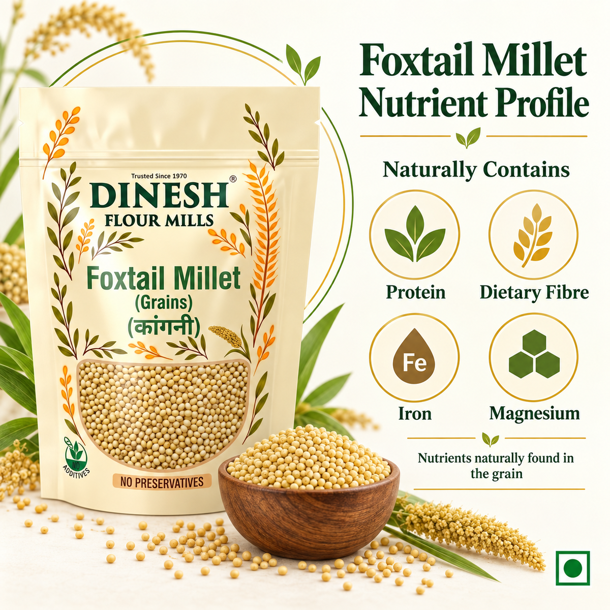 Foxtail Millet (Kangni) – No Preservatives