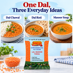 Lal Masoor Tukda Dal (Split Red Lentils) | Unpolished | No Preservatives