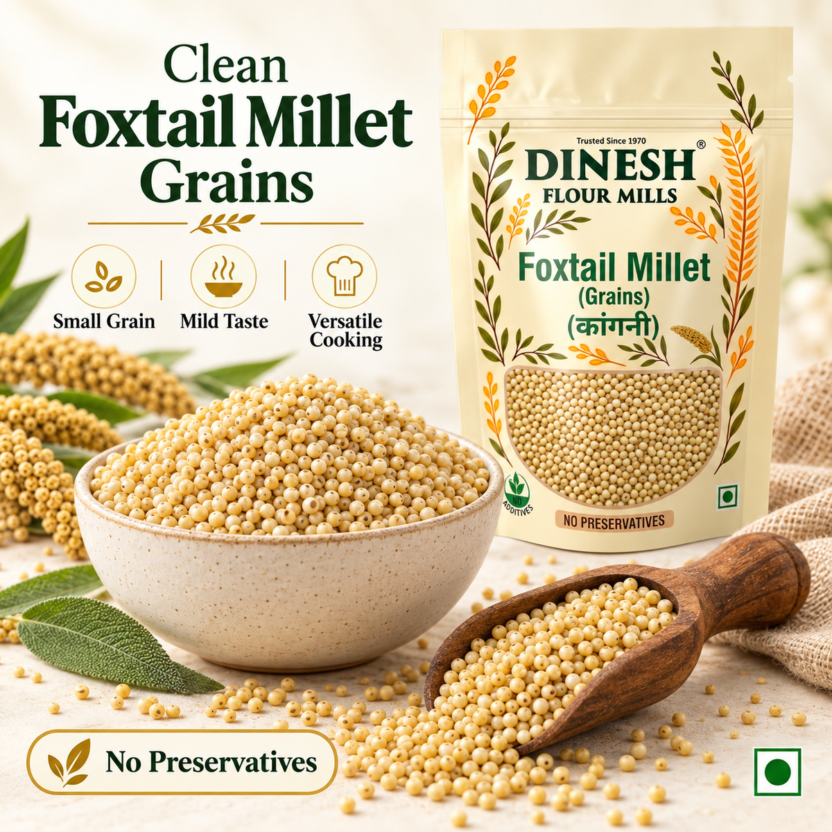 Foxtail Millet (Kangni) – No Preservatives