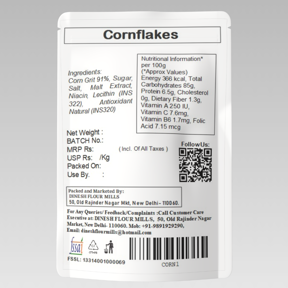 Cornflakes – Premium Crunchy Breakfast Cereal Made from High-Quality Corn