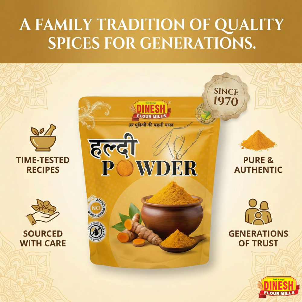 Haldi Powder (Turmeric Powder) – Traditionally Ground, No Preservatives