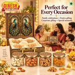 Peacock Royale Dry Fruit Gift Hamper | Kaju, Badam, Akhrot &amp; Kishmish