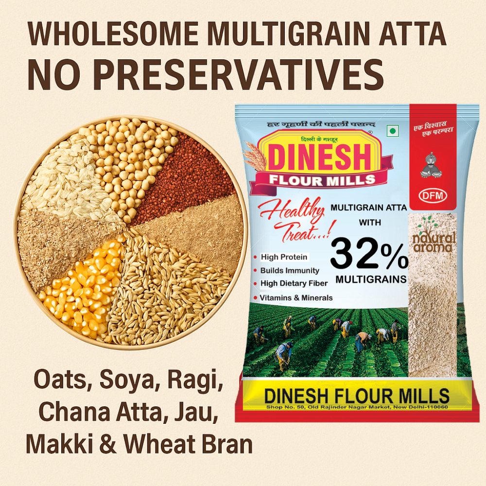 MULTIGRAIN ATTA ( 32% Multigrains )