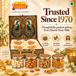 Peacock Royale Dry Fruit Gift Hamper | Kaju, Badam, Akhrot &amp; Kishmish