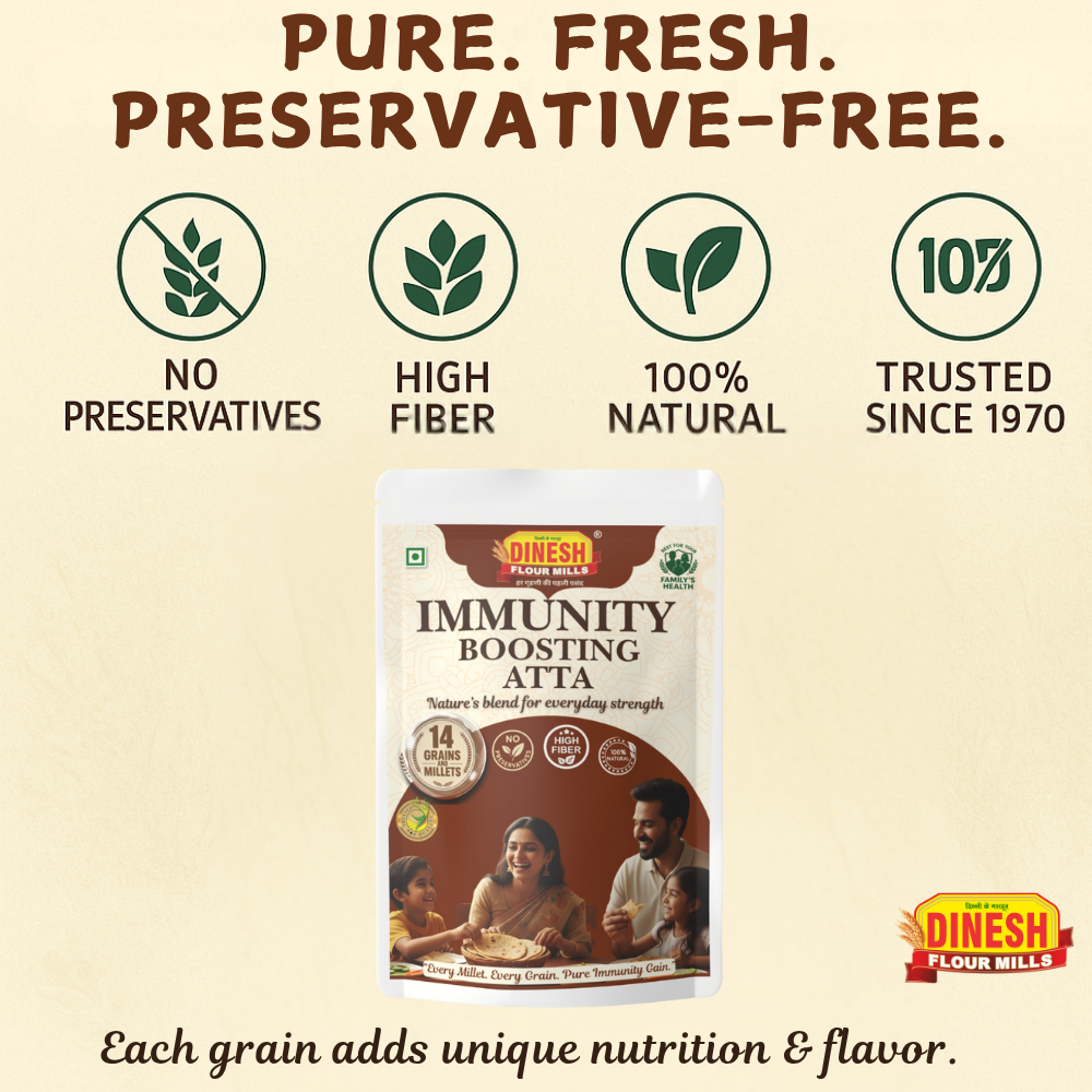 Immunity Boosting Atta: 14-Grain Flour for Everyday Cooking