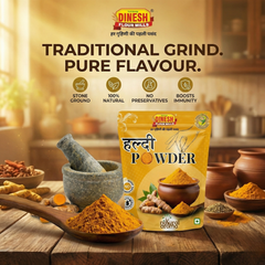 Haldi Powder (Turmeric Powder) – Traditionally Ground, No Preservatives