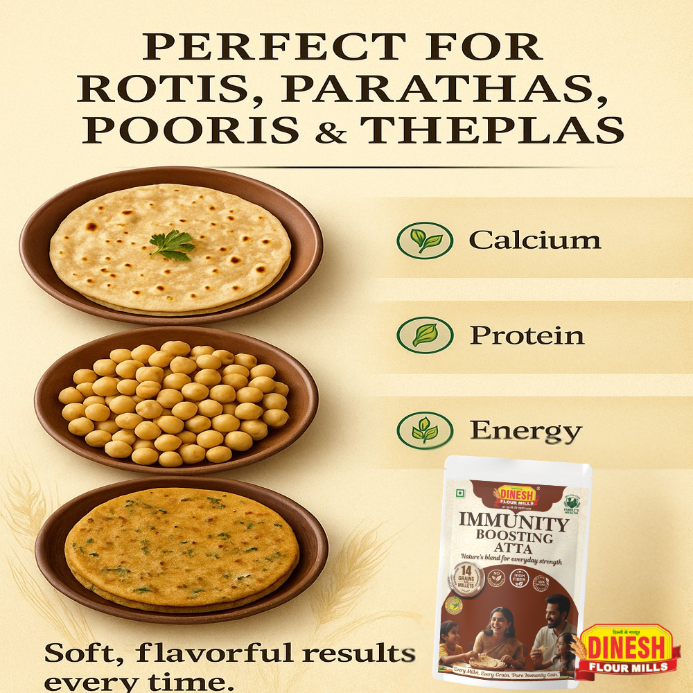 Immunity Boosting Atta: 14-Grain Flour for Everyday Cooking