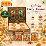 Peacock Royale Dry Fruit Gift Hamper | Kaju, Badam, Akhrot &amp; Kishmish