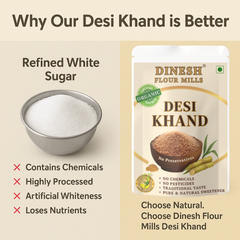 Certified Organic Source – Pure & Natural Desi Khand by Dinesh Flour Mills