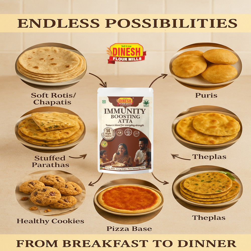 Immunity Boosting Atta: 14-Grain Flour for Everyday Cooking