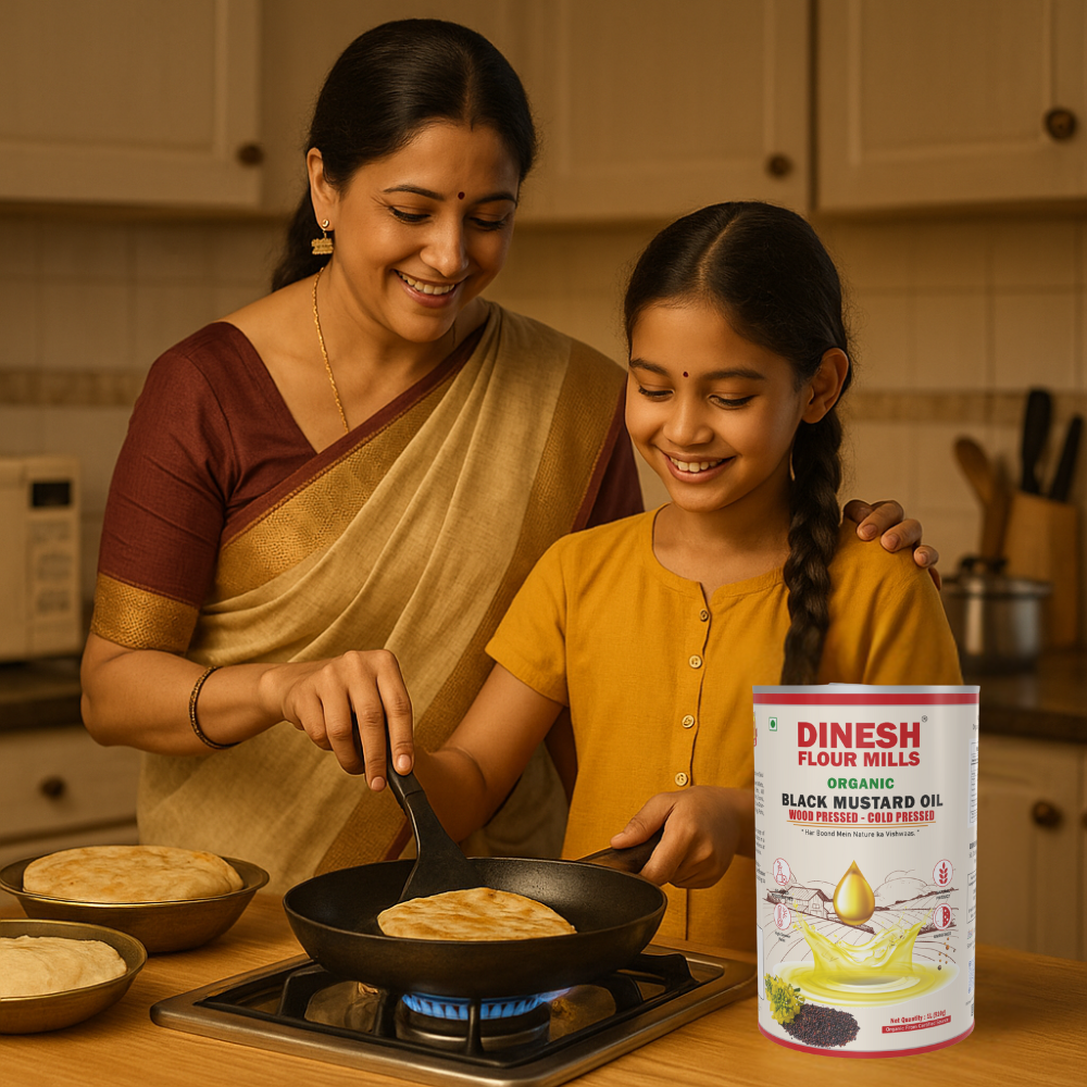 Organic Black Mustard Oil | Wood Pressed & Cold Pressed