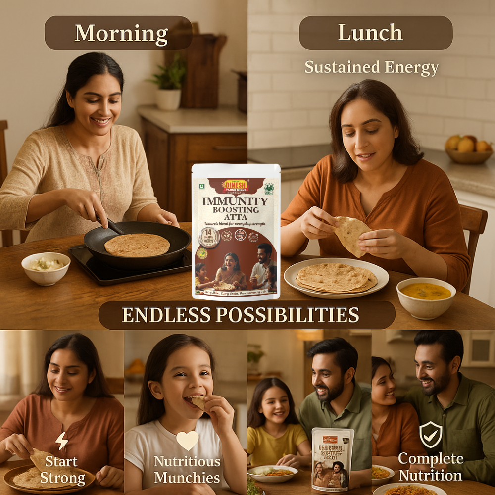 Immunity Boosting Atta: 14-Grain Flour for Everyday Cooking