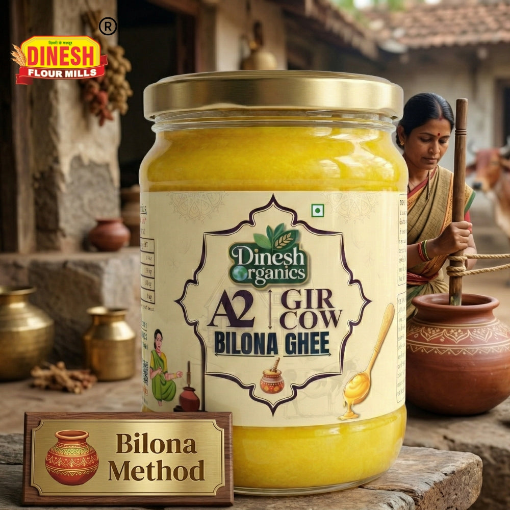 A2 Gir Cow Bilona Ghee | Traditional Desi Ghee | Dinesh Flour Mills